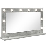 VidaXL Make-up Spiegel Beton grijs Beton 80 x 45 x 18 cm Spiegel