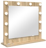 VidaXL Vanity Spiegel met LED Verlichting Sonoma Eiken 60x55x18 cm