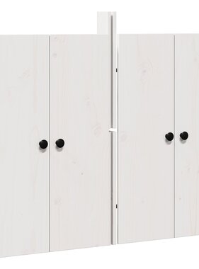 VidaXL Buiten Keuken Deuren 2 stuks Wit 50x9x82 cm Massief Hout Grenen