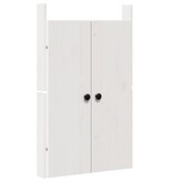 VidaXL Buitendeur Keuken Wit 50x9x82 cm Massief Grenenhout
