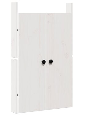 VidaXL Buitendeur Keuken Wit 50x9x82 cm Massief Grenenhout