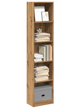 VidaXL Boekenkast 40x24x176 cm bewerkt hout artisanaal eikenkleurig