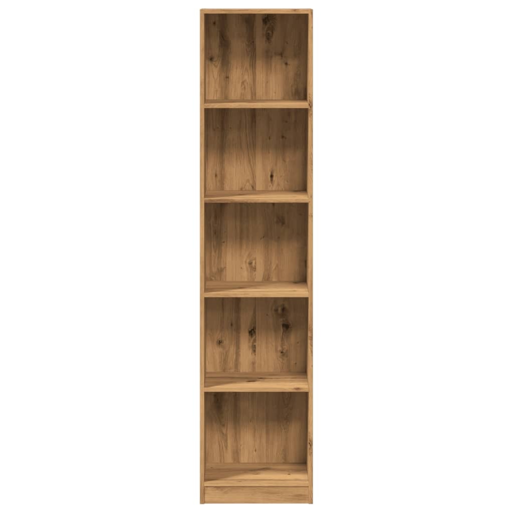 VidaXL Boekenkast 40x24x176 cm bewerkt hout artisanaal eikenkleurig