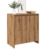 VidaXL Dressoir 70x41x75 cm bewerkt hout artisanaal eikenkleur