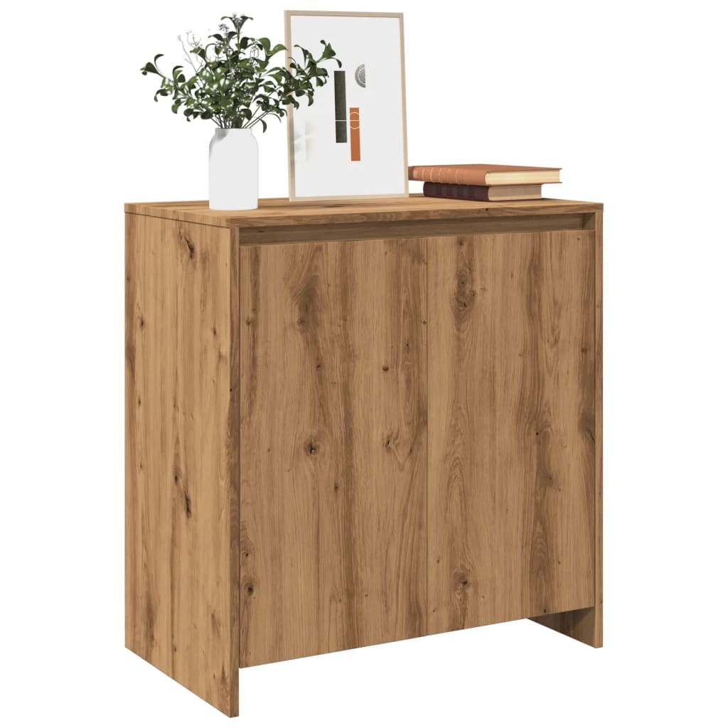 VidaXL Dressoir 70x41x75 cm bewerkt hout artisanaal eikenkleur