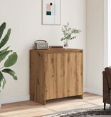 VidaXL Dressoir 70x41x75 cm bewerkt hout artisanaal eikenkleur
