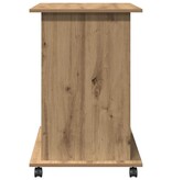 VidaXL Computerbureau 80x50x75 cm bewerkt hout artisanaal eikenkleur