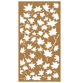 VidaXL Wanddecoratie tuin esdoornbladontwerp 105x55 cm cortenstaal