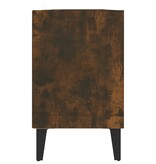 VidaXL Tv-meubel met metalen poten 103,5x30x50 cm gerookt eikenkleurig