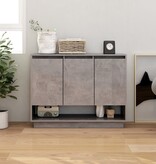 VidaXL Dressoir 97x31x75 cm bewerkt hout betongrijs