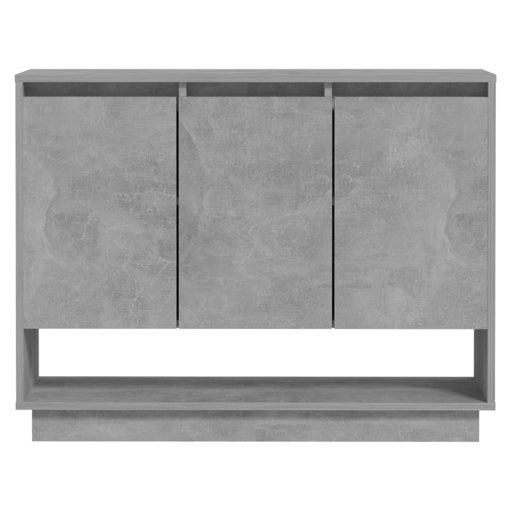 VidaXL Dressoir 97x31x75 cm bewerkt hout betongrijs