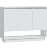 VidaXL Dressoir 97x31x75 cm bewerkt hout wit