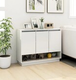 VidaXL Dressoir 97x31x75 cm bewerkt hout wit