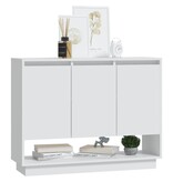 VidaXL Dressoir 97x31x75 cm bewerkt hout wit