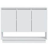 VidaXL Dressoir 97x31x75 cm bewerkt hout wit