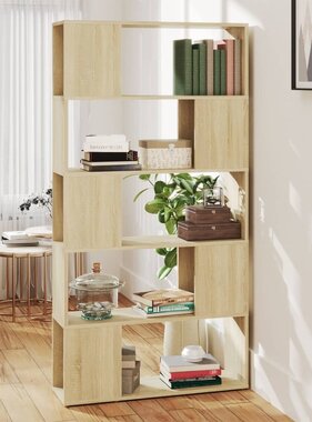 VidaXL Boekenkast/kamerscherm 80x24x155 cm bewerkt hout sonoma eiken