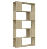 VidaXL Boekenkast/kamerscherm 80x24x155 cm bewerkt hout sonoma eiken