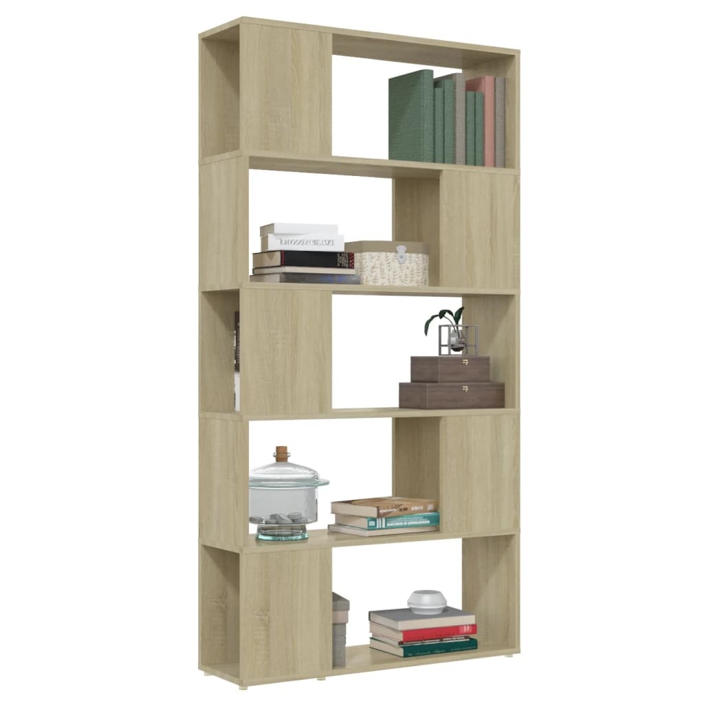 VidaXL Boekenkast/kamerscherm 80x24x155 cm bewerkt hout sonoma eiken