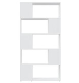 VidaXL Boekenkast/kamerscherm 80x24x155 cm bewerkt hout wit