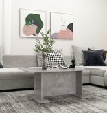 VidaXL Salontafel 103,5x60x40 cm bewerkt hout betongrijs