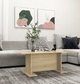 VidaXL Salontafel 103,5x60x40 cm bewerkt hout sonoma eikenkleurig