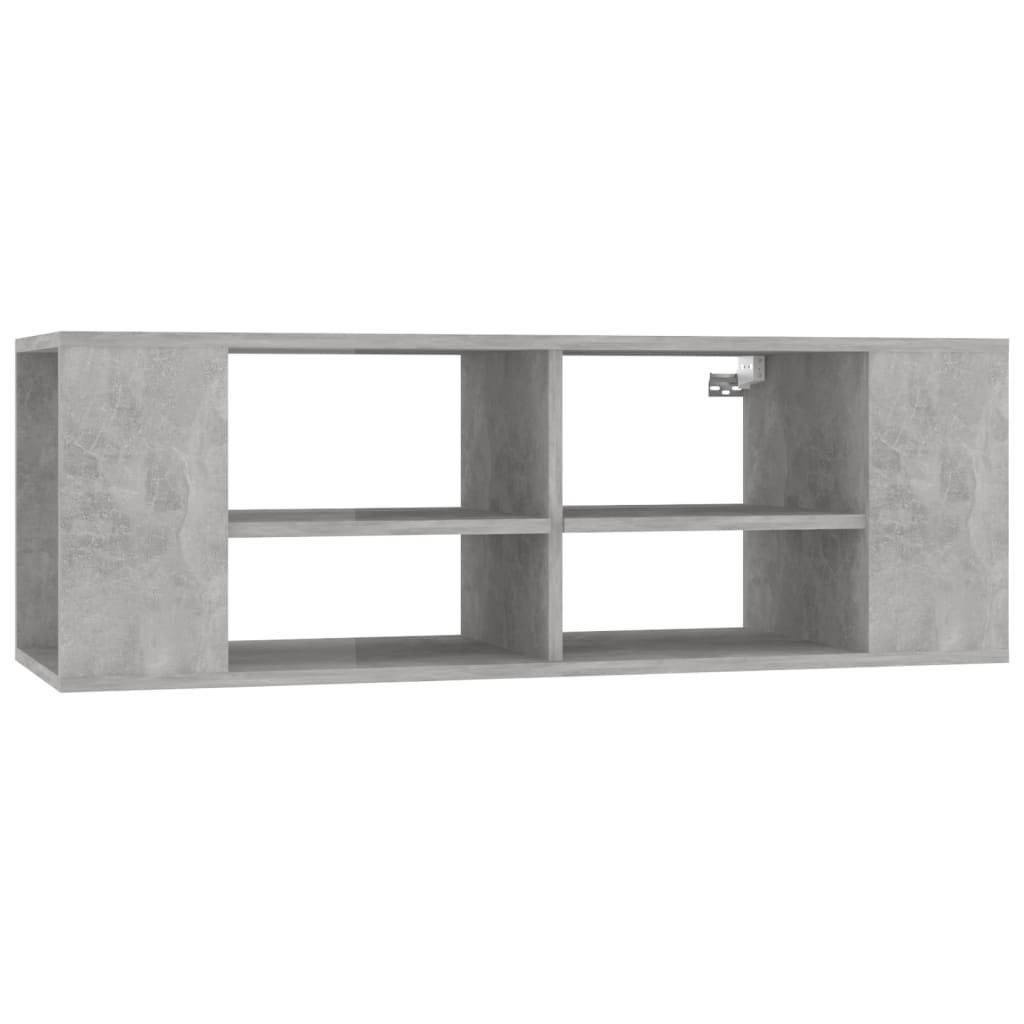 VidaXL Tv-wandmeubel 102x35x35 cm bewerkt hout betongrijs
