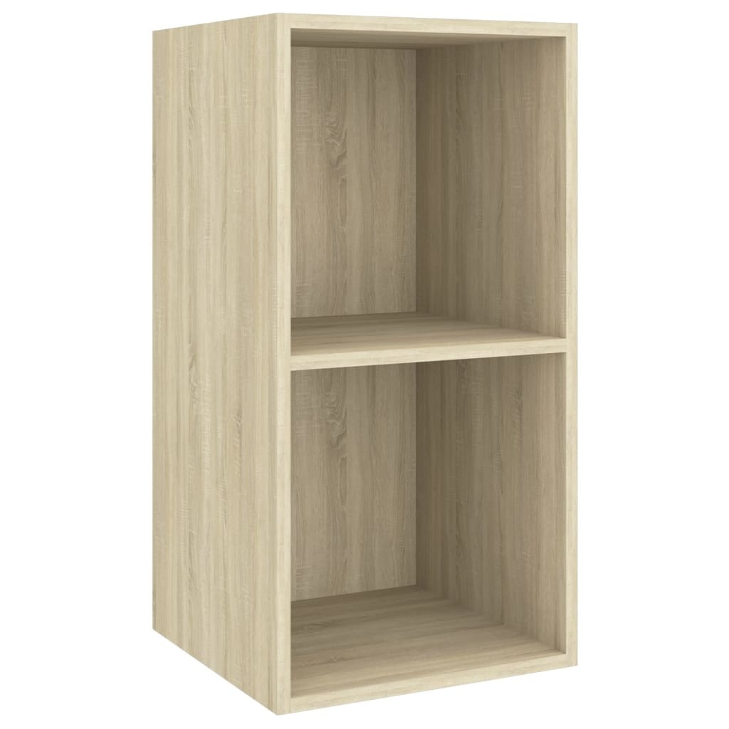 VidaXL Tv-wandmeubel 37x37x72 cm bewerkt hout sonoma eikenkleurig