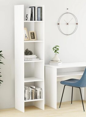 VidaXL Boekenkast 40x35x180 cm bewerkt hout wit