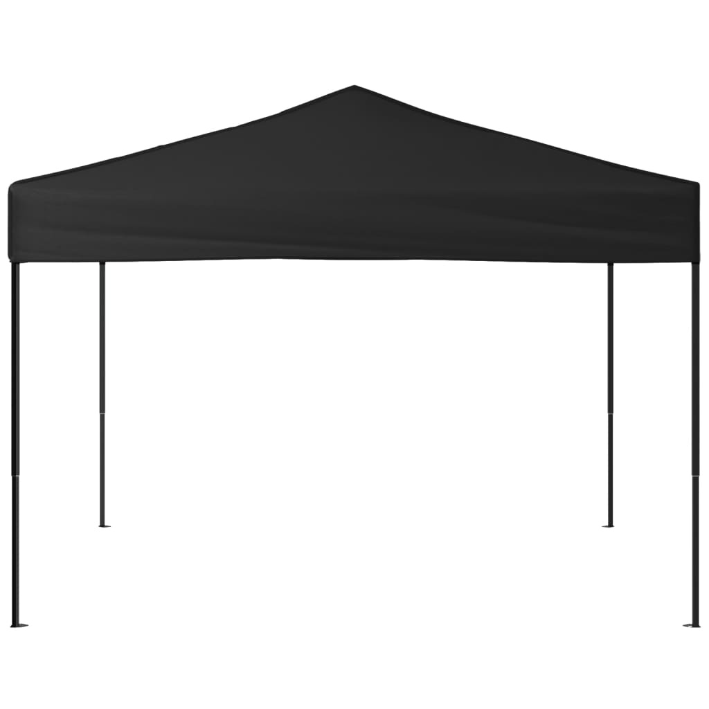 VidaXL Partytent inklapbaar 3x3 m zwart
