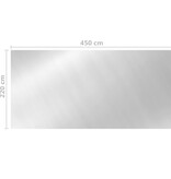 VidaXL Zwembadhoes 450x220 cm PE zilverkleurig