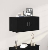 VidaXL Wandkast 80x39x40 cm spaanplaat zwart eikenkleurig
