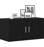 VidaXL Wandkast 80x39x40 cm spaanplaat zwart eikenkleurig