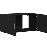 VidaXL Wandkast 80x39x40 cm spaanplaat zwart eikenkleurig