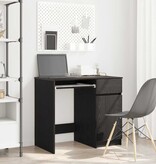 VidaXL Bureau 86x49x76 cm spaanplaat zwart eikenkleurig