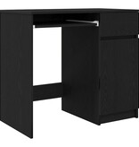 VidaXL Bureau 86x49x76 cm spaanplaat zwart eikenkleurig