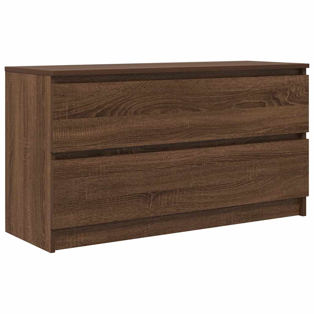 VidaXL Tv-meubel 100x35x54 cm bewerkt hout bruin eikenkleur
