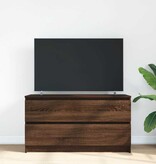VidaXL Tv-meubel 100x35x54 cm bewerkt hout bruin eikenkleur