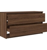VidaXL Tv-meubel 100x35x54 cm bewerkt hout bruin eikenkleur