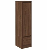VidaXL Hoge kast 29,5x34x119,5 cm spaanplaat bruin eikenkleurig