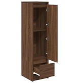 VidaXL Hoge kast 29,5x34x119,5 cm spaanplaat bruin eikenkleurig