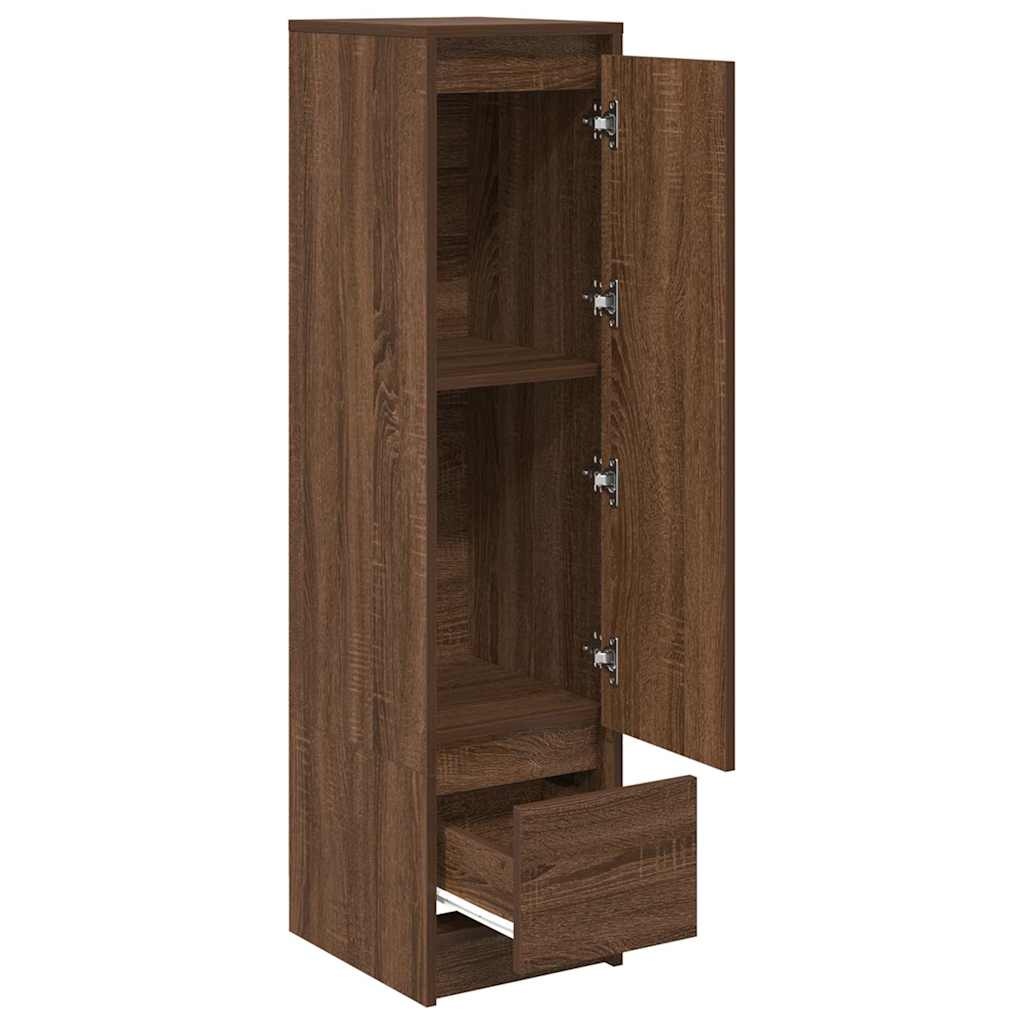VidaXL Hoge kast 29,5x34x119,5 cm spaanplaat bruin eikenkleurig
