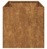 VidaXL Plantenbak roestig 40x80x40 cm weervast staal