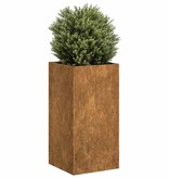 VidaXL Plantenbak roestig 40x40x80 cm weervast staal