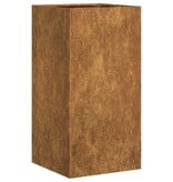 VidaXL Plantenbak roestig 40x40x80 cm weervast staal