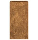 VidaXL Plantenbak roestig 40x40x80 cm weervast staal