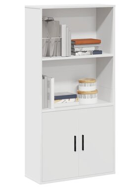 VidaXL Boekenkast 60x24x120 cm bewerkt hout wit