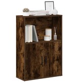 VidaXL Boekenkast 60x24x85 cm bewerkt hout gerookt eikenkleurig