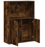 VidaXL Boekenkast 60x24x85 cm bewerkt hout gerookt eikenkleurig