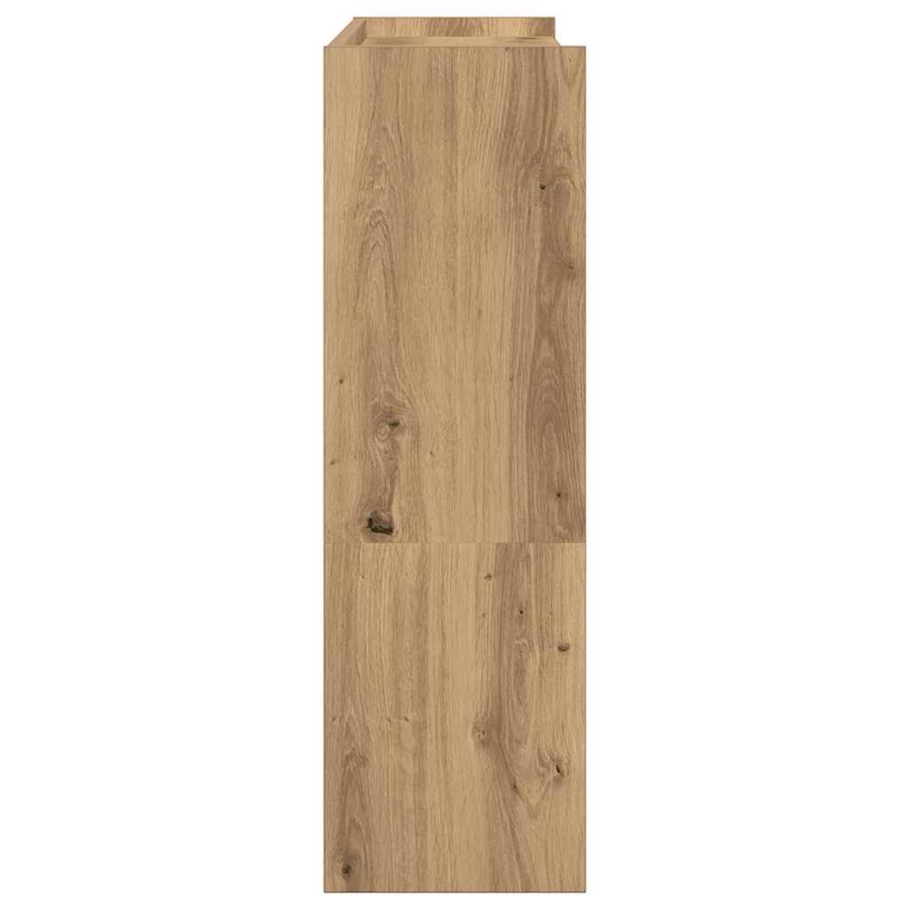VidaXL Schoenenrek 80x25x81 cm bewerkt hout artisanaal eikenkleur