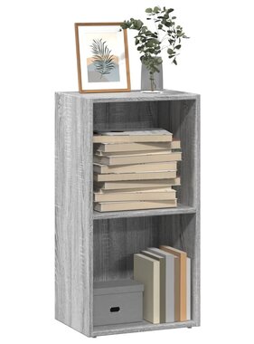 VidaXL Boekenkast 40x30x77 cm bewerkt hout grijs sonoma eikenkleurig
